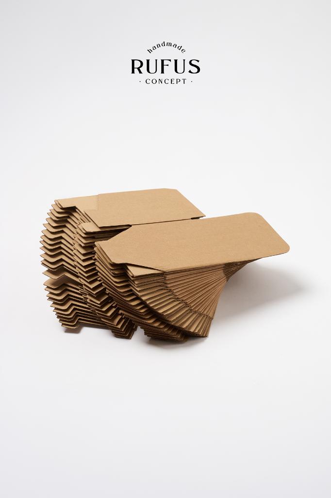 10,5X10,5X10,5cm Cube Lock-Tab Kraft Box 25 pcs
