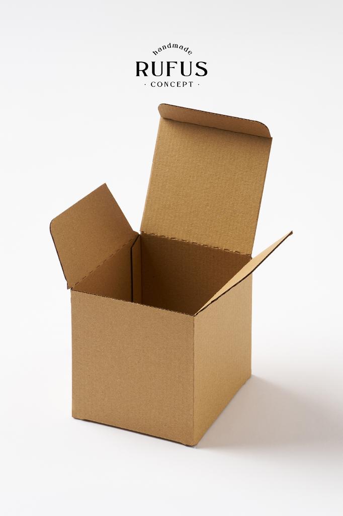 10,5X10,5X11,5cm Kilitli Kraft Kutu 25 Adet