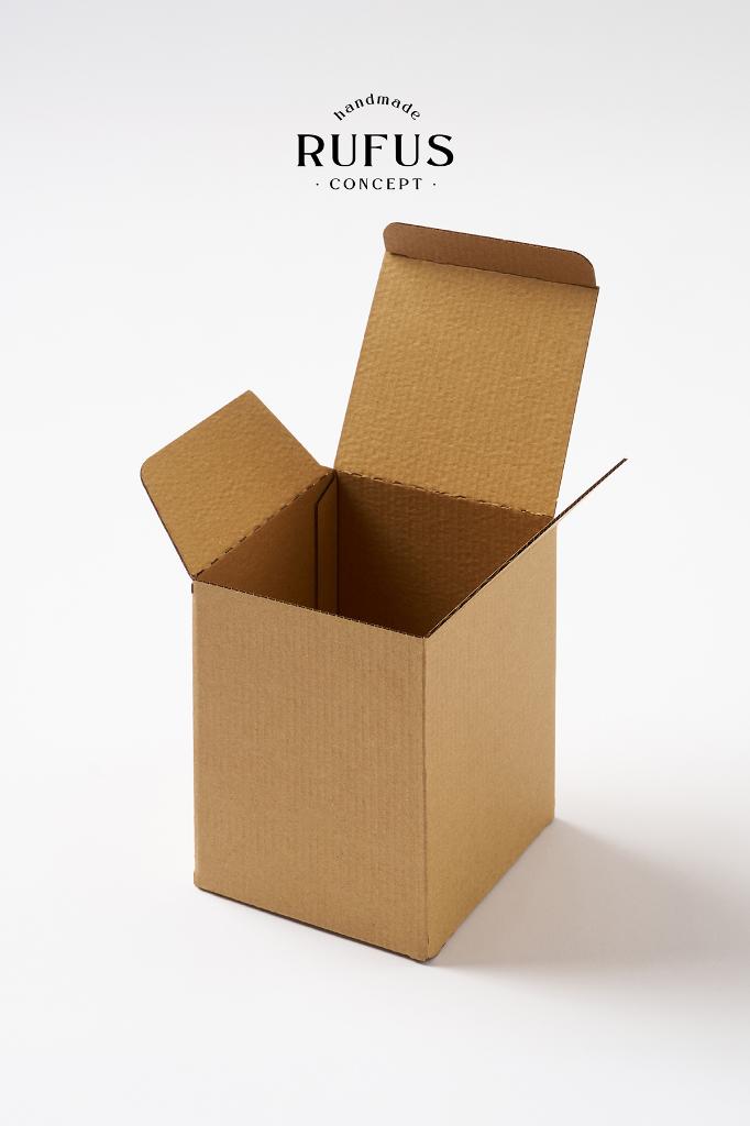 10,5X10,5X14cm Lock-Tab Kraft Box 25 pcs