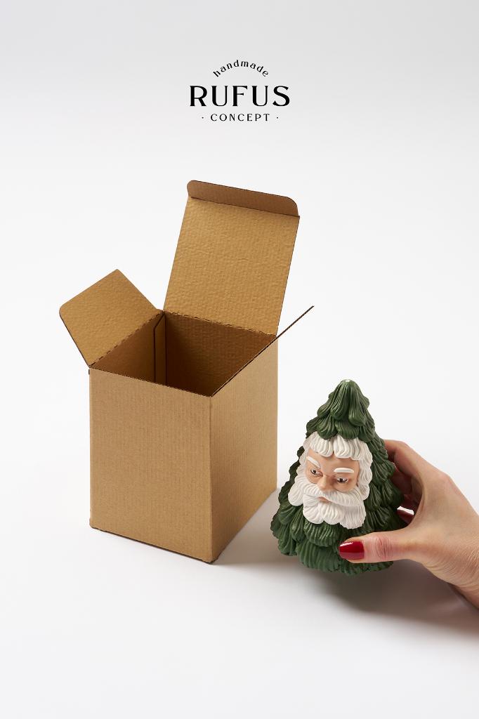 10,5X10,5X14cm Lock-Tab Kraft Box 25 pcs