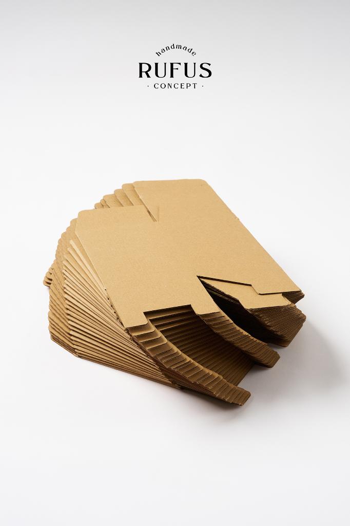10,5X10,5X14cm Lock-Tab Kraft Box 25 pcs