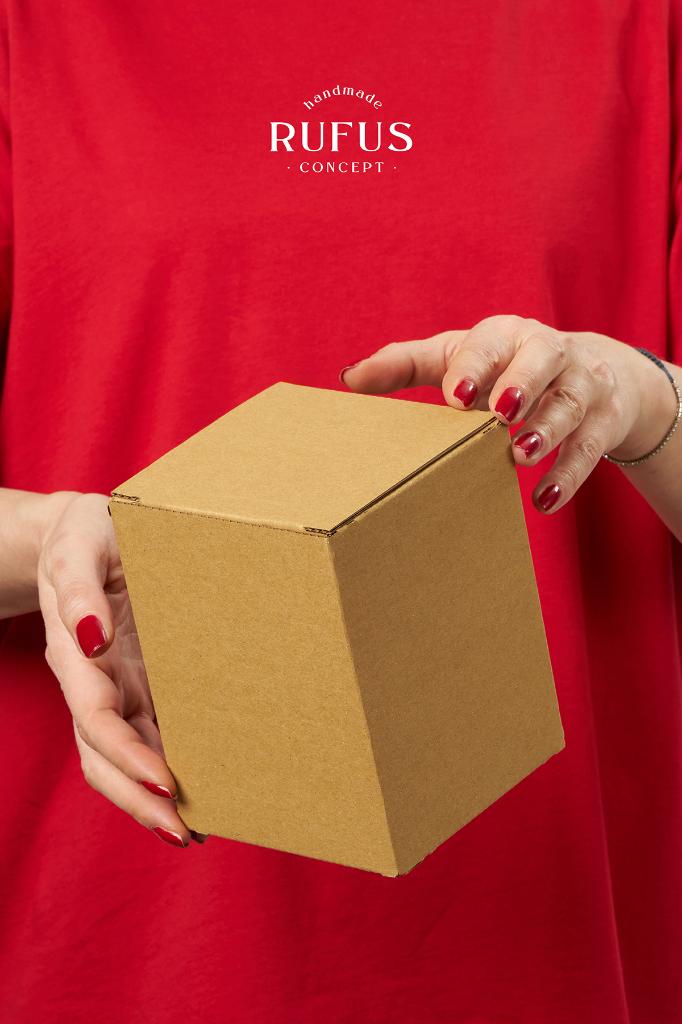 10,5X10,5X14cm Lock-Tab Kraft Box 25 pcs