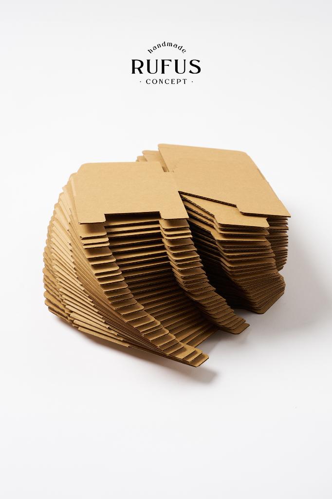 10,5X10,5X6cm Kilitli Kraft Kutu 25 Adet