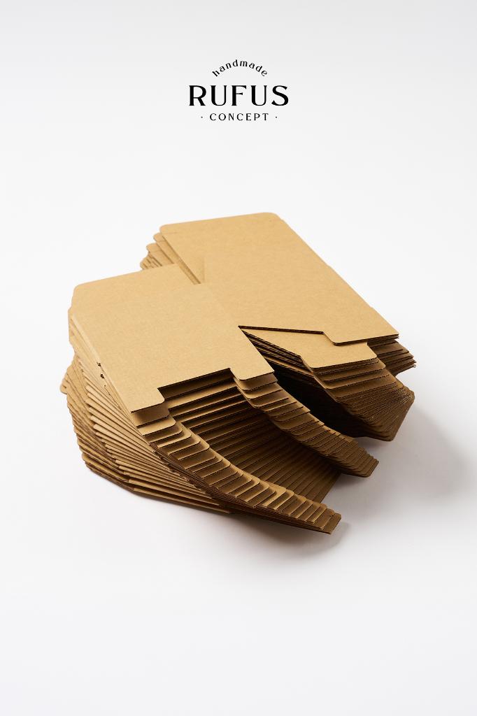 10,5X10,5X8cm Kilitli Kraft Kutu 25 Adet