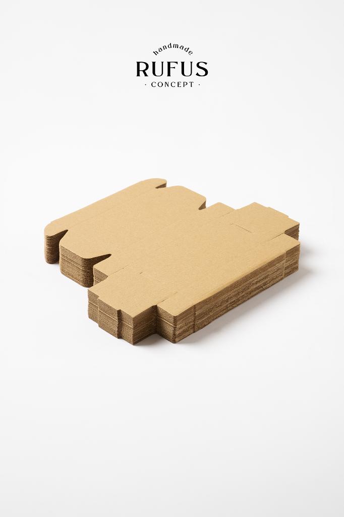 16X8x3cm Kilitli Kraft Kutu 25 Adet