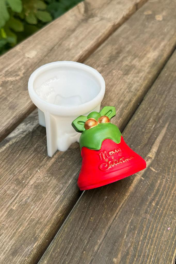 3D Christmas Çan Silikon Mum Kalıbı