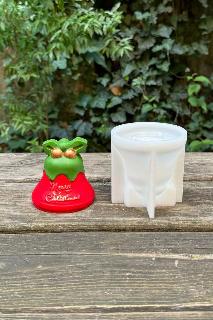 3D Christmas Çan Silikon Mum Kalıbı