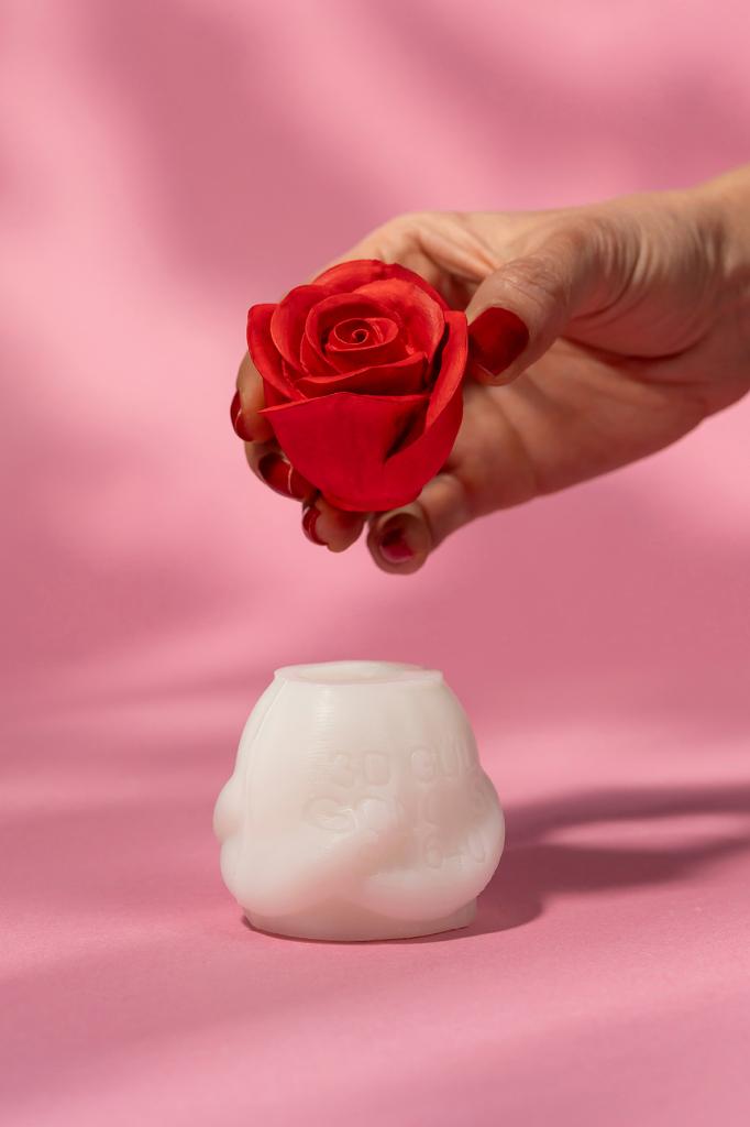 3D Gül Goncası Silikon Mum Kalıbı