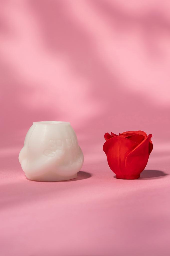 3D Rose Goncasi Silicone Candle Mold