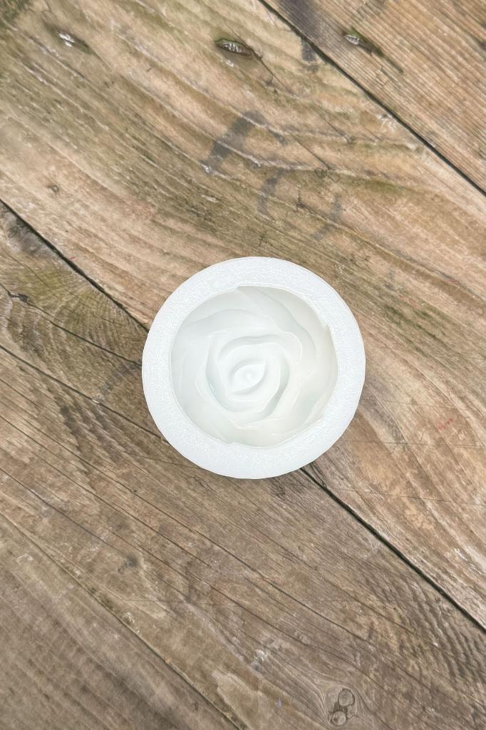 3D Gül Silikon Mum Kalıbı