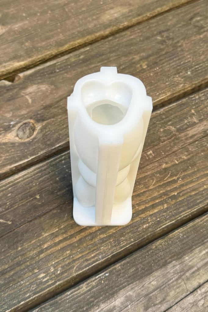 3D Tavşan Silikon Mum Kalıbı