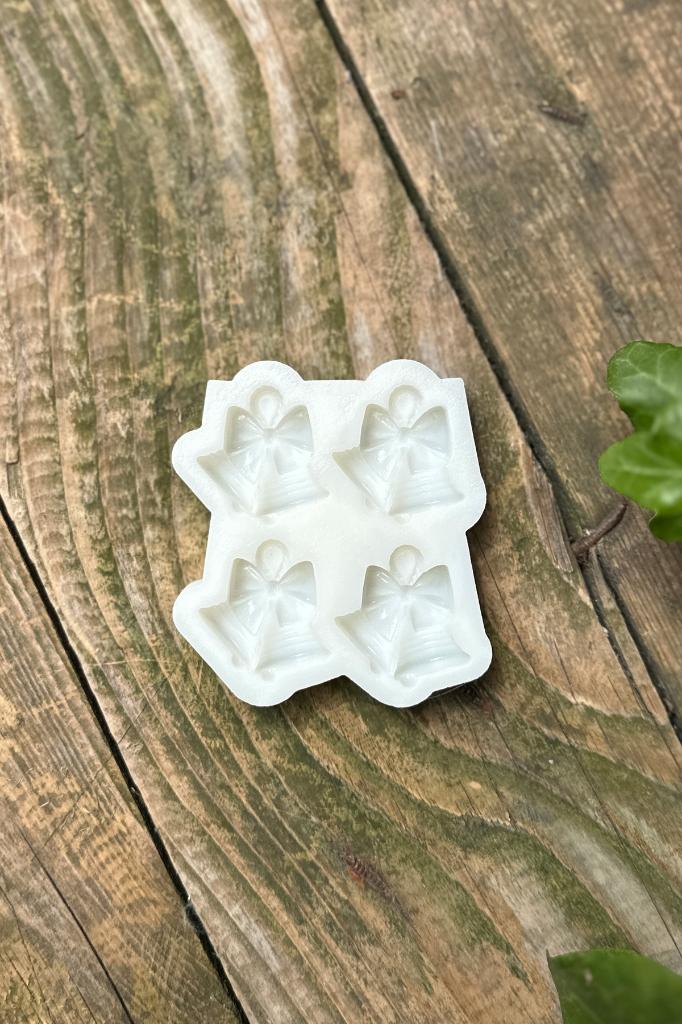 3D Yılbaşı Çanı Mini Dörtlü Silikon Mum Kalıbı