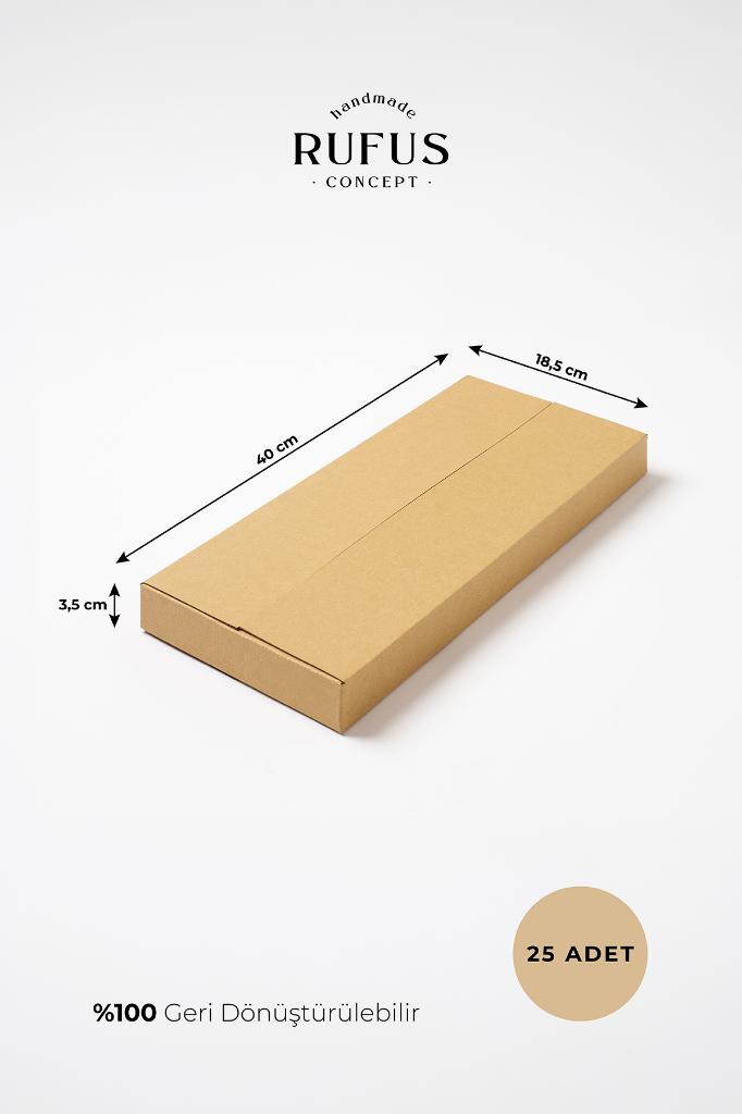 40X18,5X3,5cm Kraftkarton 25 Stück