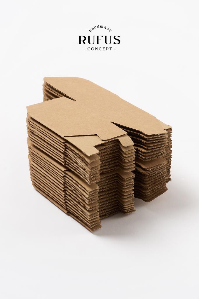 8X8x8cm Küp Kilitli Kraft Kutu 25 Adet