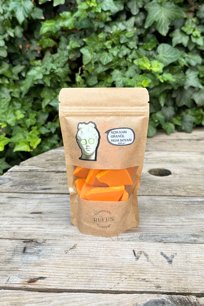 Açık Sarı Granül Mum Boyası 100gr