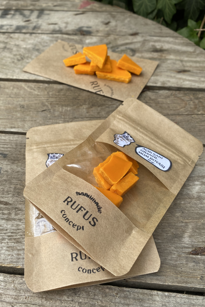 Açık Sarı Granül Mum Boyası 10gr