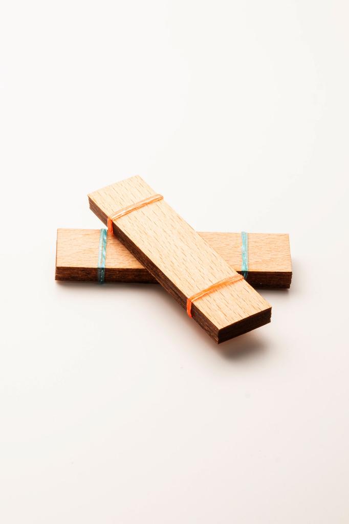 Деревянный фитиль - 20 шт ( 20mm X 75mm X 0,5mm )
