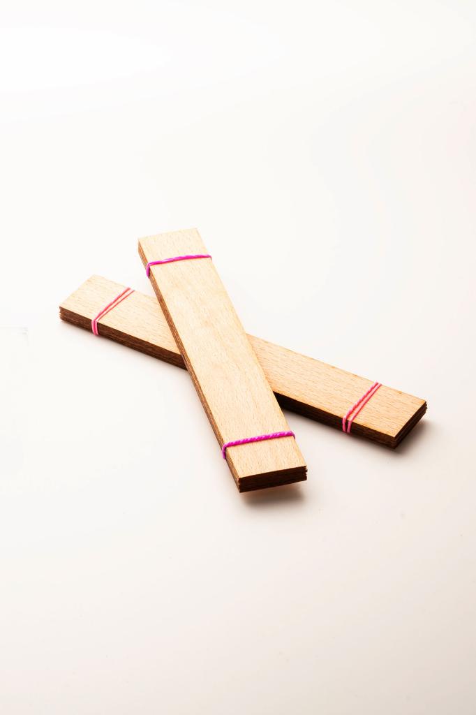 Деревянный фитиль - 20 шт ( 25mm X 150mm X 0,5mm )