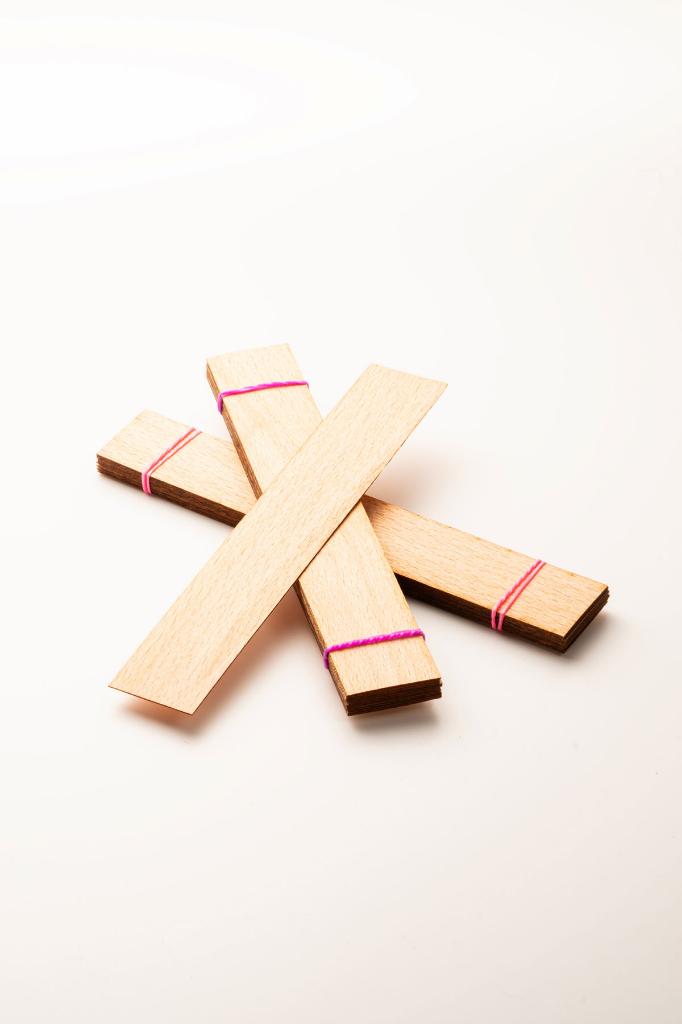 Ahşap Mum Fitili - 20 Adet ( 25mm X 150mm X 0,5mm )