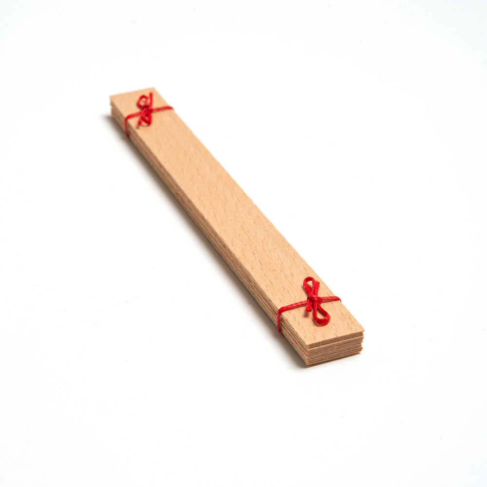 Ahşap Mum Fitili - 50 Adet ( 15mm X 150mm X 0,5mm )
