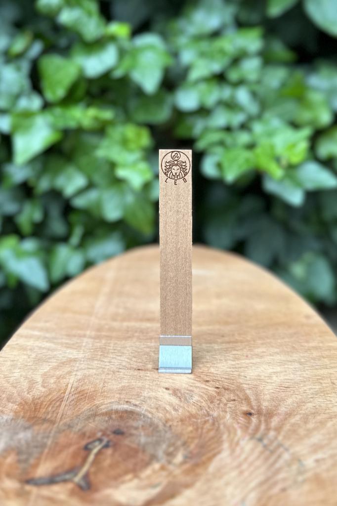Ahşap Mum Fitili ve Yapışkanlı Fitil Sehpası 10 Adet (15x100x0,5mm) ASLAN BURCU MODEL-1