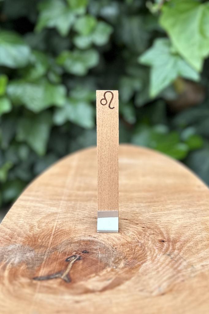 Ahşap Mum Fitili ve Yapışkanlı Fitil Sehpası 10 Adet (15x100x0,5mm) ASLAN BURCU MODEL-2