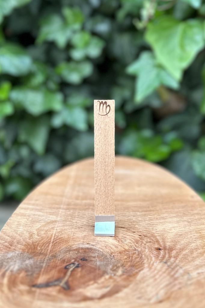 Ahşap Mum Fitili ve Yapışkanlı Fitil Sehpası 10 Adet (15x100x0,5mm) BAŞAK BURCU MODEL-2