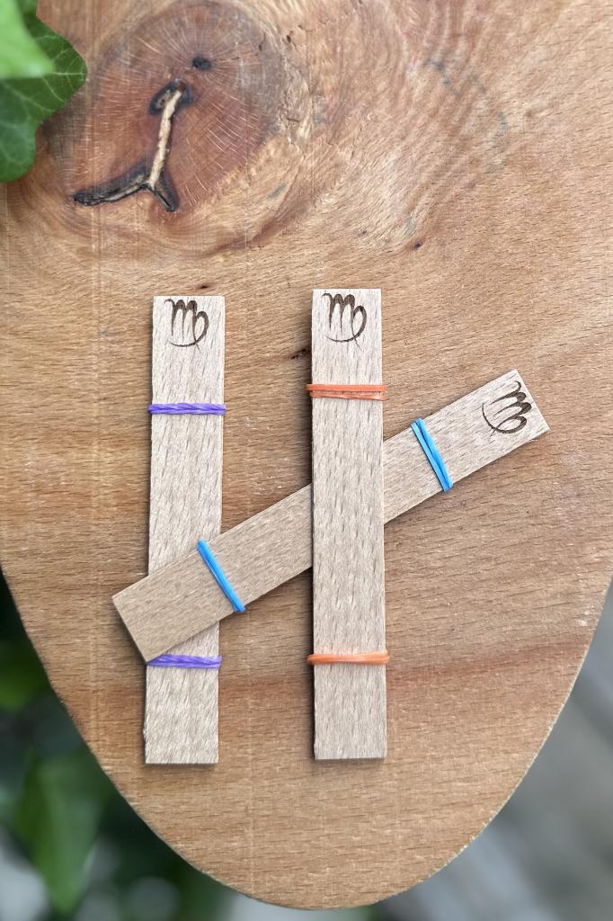 Ahşap Mum Fitili ve Yapışkanlı Fitil Sehpası 10 Adet (15x100x0,5mm) BAŞAK BURCU MODEL-2