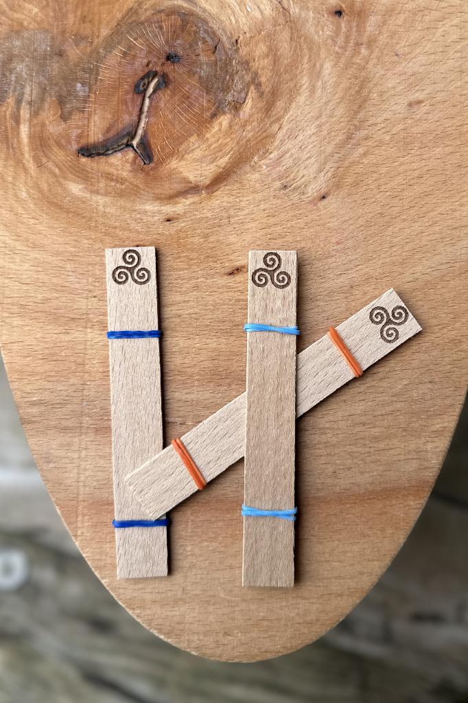 Ahşap Mum Fitili ve Yapışkanlı Fitil Sehpası 10 Adet (15x100x0,5mm) DÖNÜŞÜM