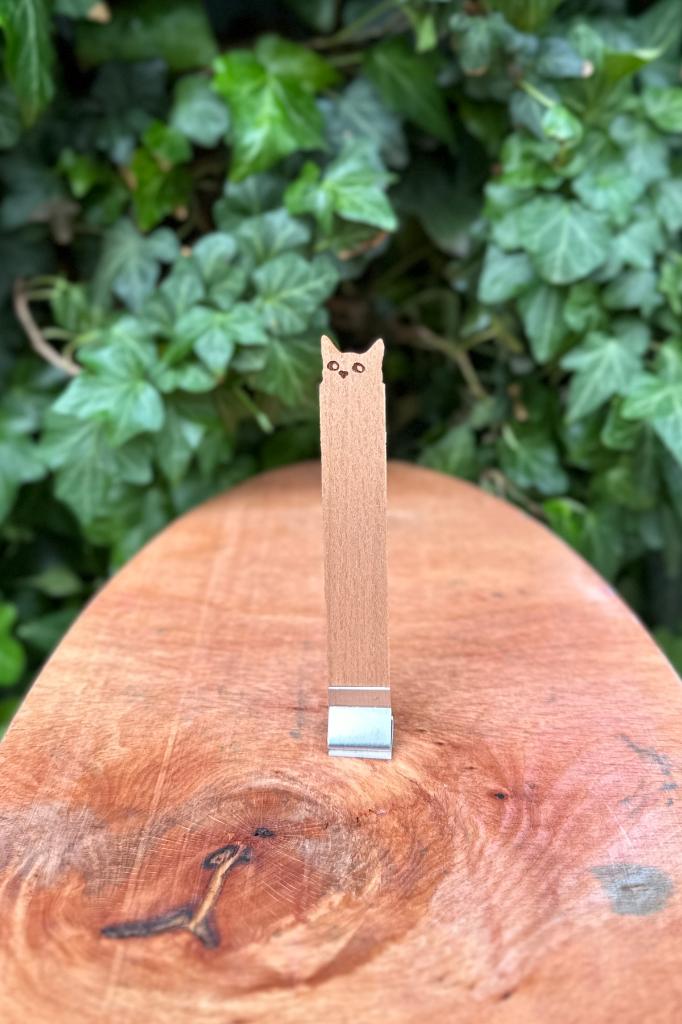 Ahşap Mum Fitili ve Yapışkanlı Fitil Sehpası 10 Adet (15x100x0,5mm) KEDİ