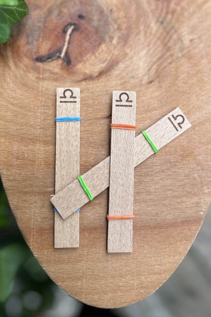 Ahşap Mum Fitili ve Yapışkanlı Fitil Sehpası 10 Adet (15x100x0,5mm) TERAZİ BURCU MODEL-2