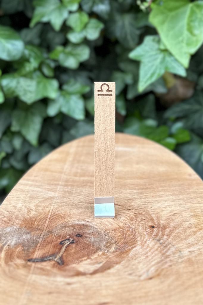 Ahşap Mum Fitili ve Yapışkanlı Fitil Sehpası 10 Adet (15x100x0,5mm) TERAZİ BURCU MODEL-2
