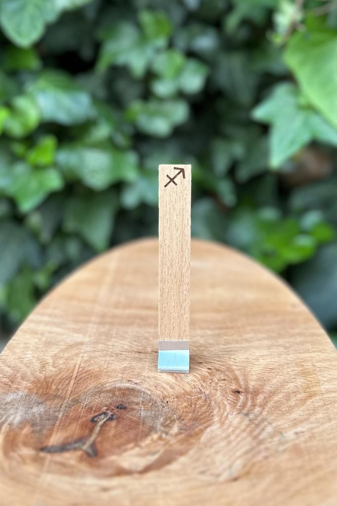Ahşap Mum Fitili ve Yapışkanlı Fitil Sehpası 10 Adet (15x100x0,5mm) YAY BURCU MODEL-2