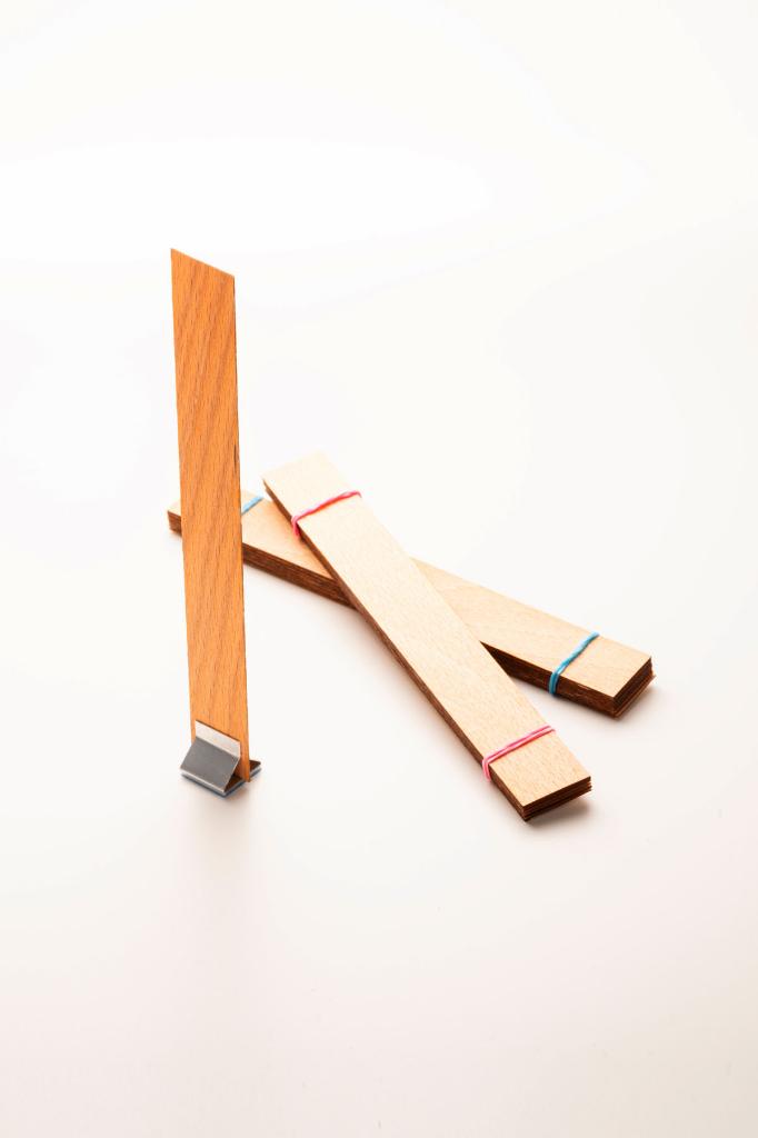 Holzdocht + klebender Ständer - 20 Stück ( 20mm X 150mm X 0,5mm )