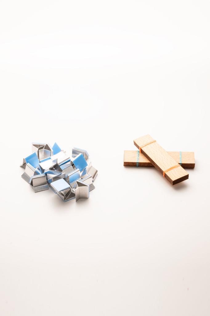 Ahşap Mum Fitili + Yapışkanlı Sehpa - 20 Adet ( 20mm X 75mm X 0,5mm )