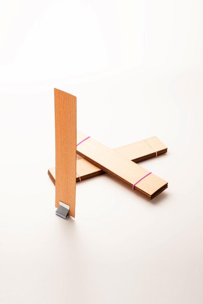 Holzdocht + klebender Ständer - 20 Stück ( 30mm X 150mm X 0,5mm )