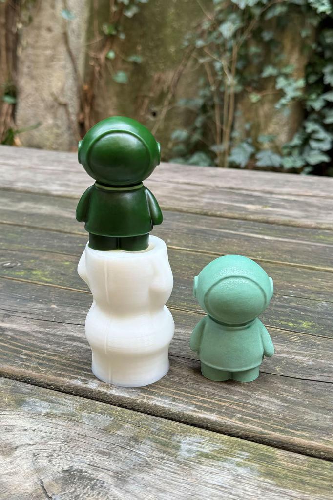 Astronot 3D Silikon Mum Kalıbı