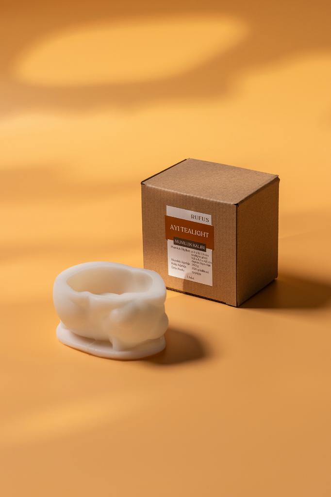 Ayı Tealight Silikon Mumluk Kalıbı