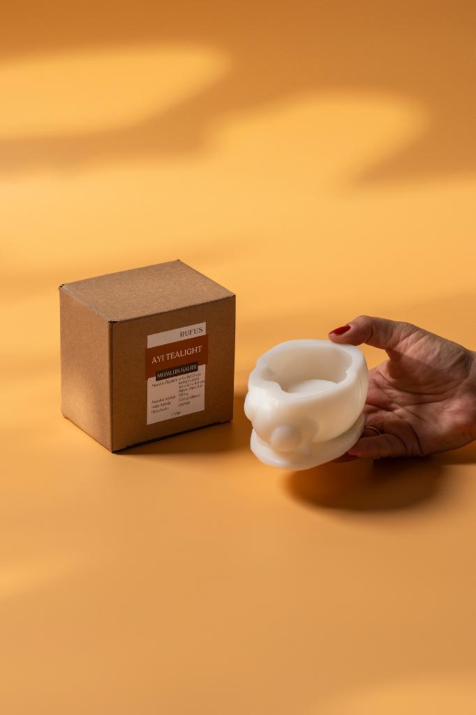 Ayı Tealight Silikon Mumluk Kalıbı
