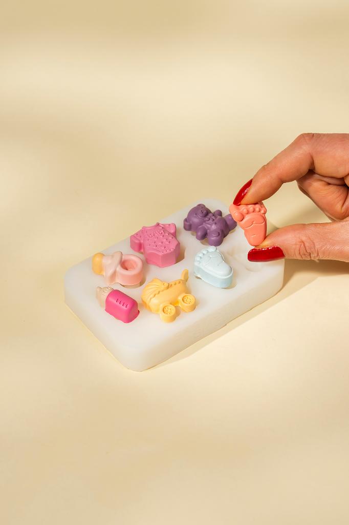 Baby Stuff Altılı Silikon Süsleme Kalıbı