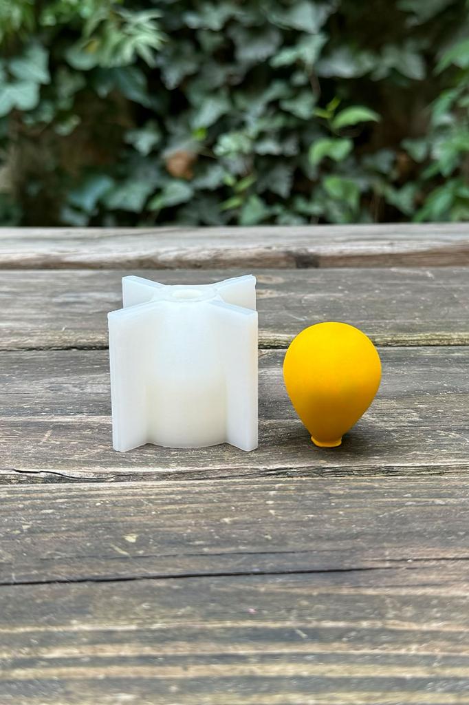 Balon Elips Büyük Silikon Mum Kalıbı