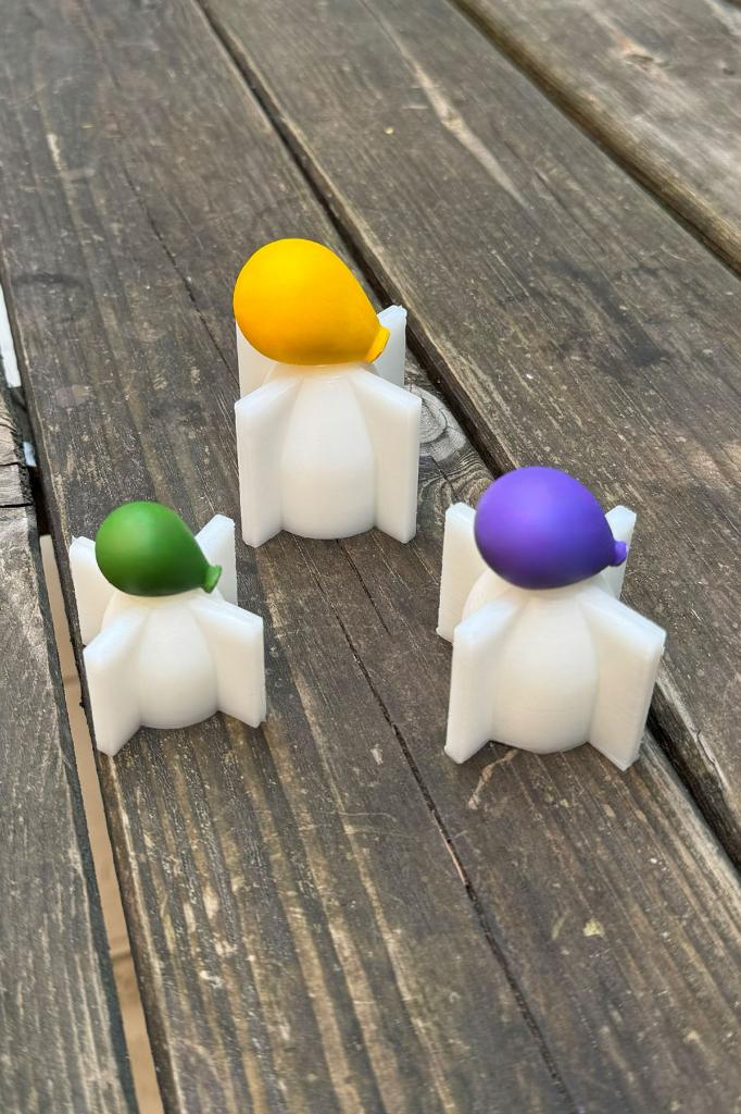 Balon Ellipse Triple Silicone Candle Mold Set