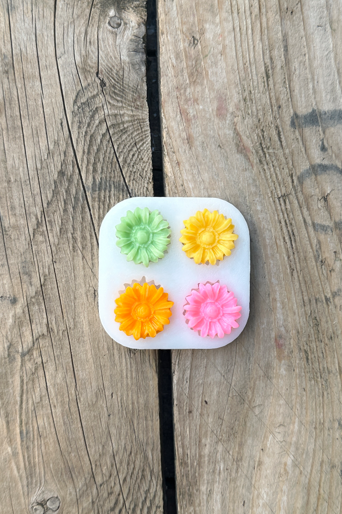 Barberton Daisy Цветок Силиконовая форма на 4 ячейки