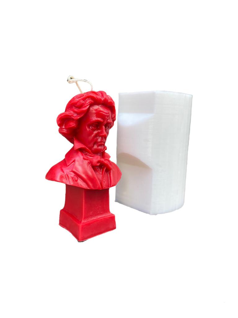 Beethoven Silikon Mum Kalıbı