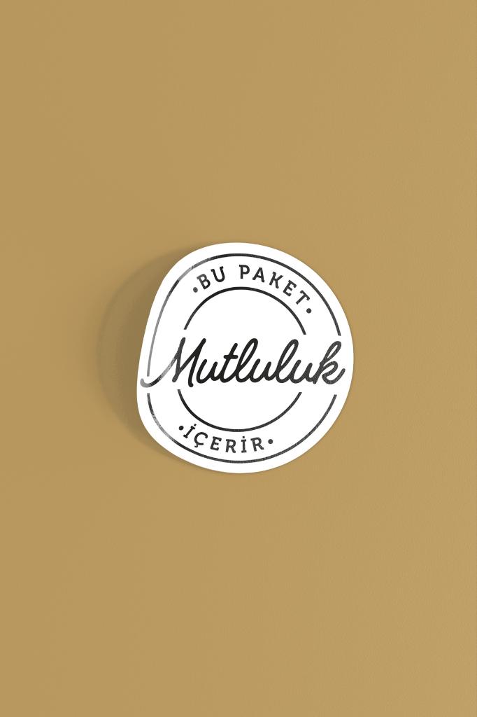 This Package Contains Happiness Round Label 100 pcs
