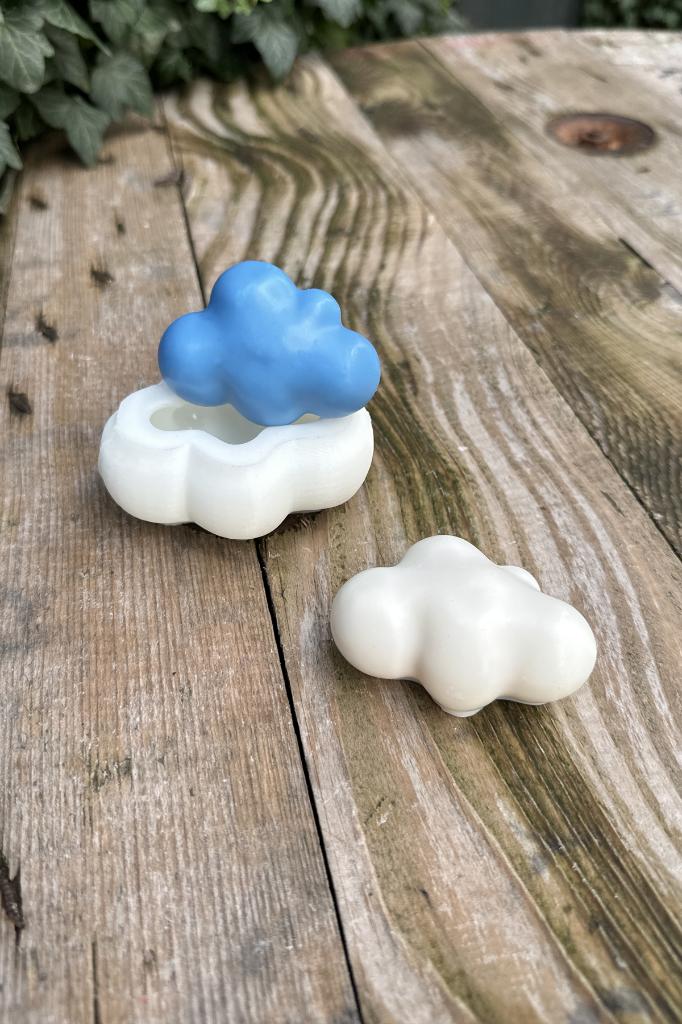 Bubble Bulut 3D Silikon Mum Kalıbı