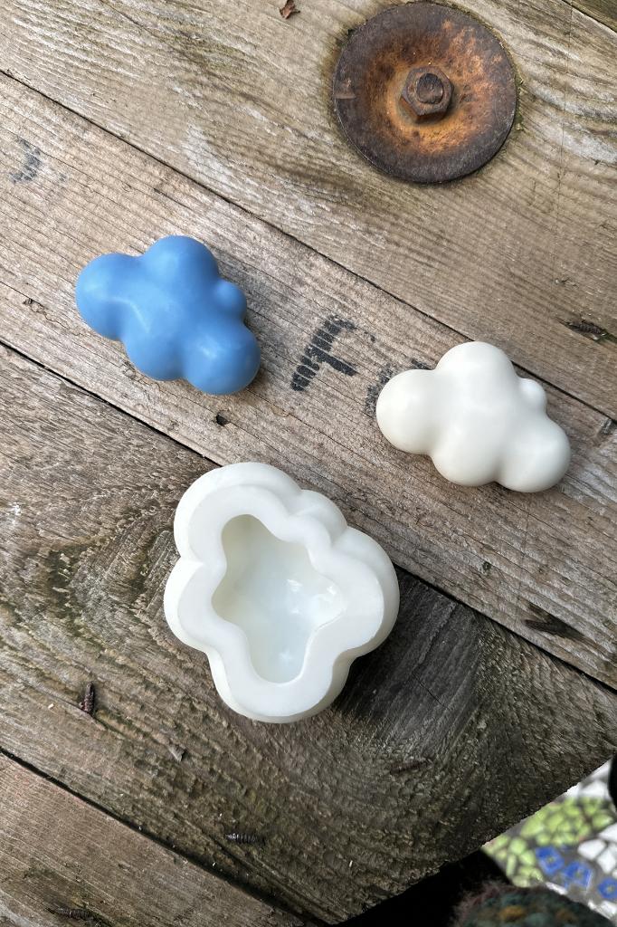Bubble Bulut 3D Silikon Mum Kalıbı