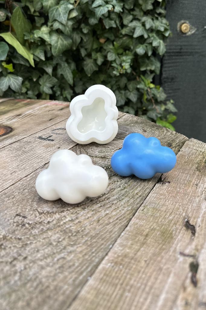 Bubble Bulut 3D Silikon Mum Kalıbı