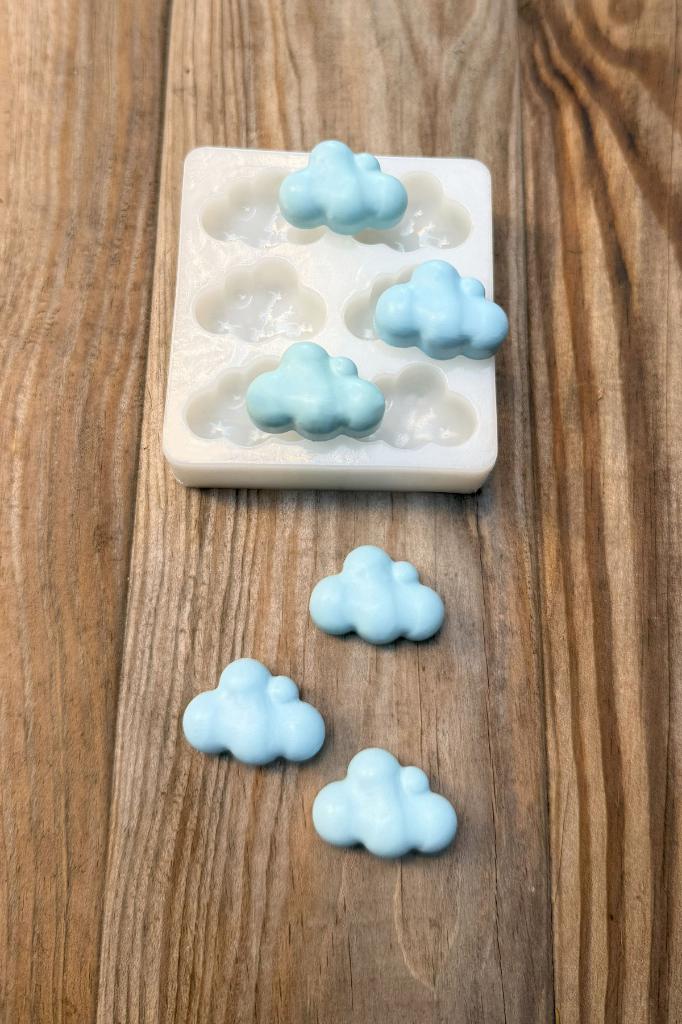 Bubble Bulut Mini Altılı Silikon Mum Kalıbı