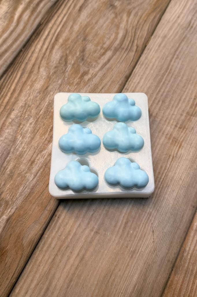 Bubble Bulut Mini Altılı Silikon Mum Kalıbı